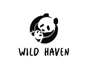 Wild Baby Panda logo design