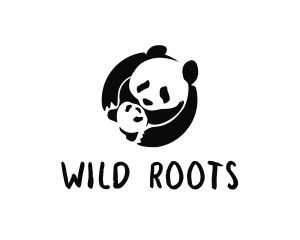 Wild Baby Panda logo design