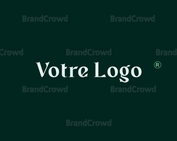 Elegant Green Wordmark Logo