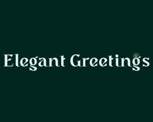 Elegant Green Wordmark logo design