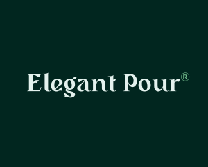 Elegant Green Wordmark logo design