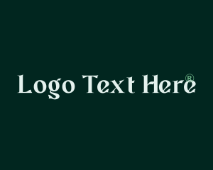 Elegant Green Wordmark Logo