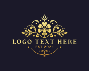 Luxury - Flower Boutique Florist logo design