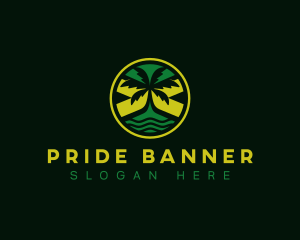 Jamaican Beach Flag logo design