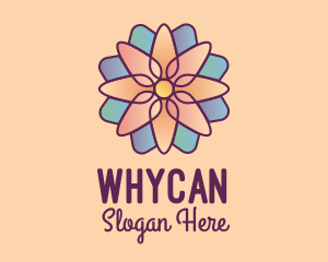 Floral Stained Glass Logo