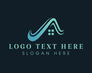 Lease - Roof Real Estate House logo design