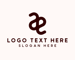 Letter Ae - Generic Loop Path logo design