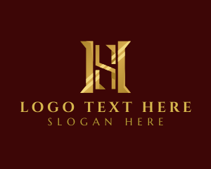 Gold - Luxury Realty Residences logo design