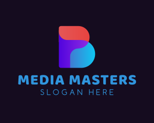Media - Digital Media Letter B logo design