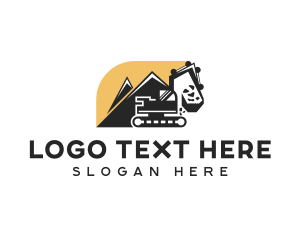 Heavy Equipment Excavator Logo