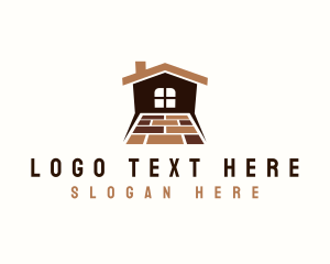 Bricklaying - Home Tile Flooring logo design