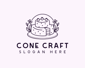 Sweet Birthday Cake logo design