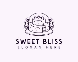 Sweet Birthday Cake logo design