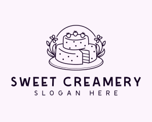 Sweet Birthday Cake logo design