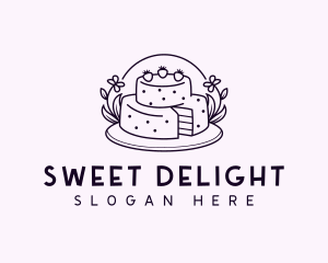 Sweet Birthday Cake logo design