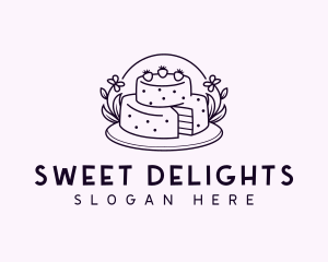 Sweet Birthday Cake logo design