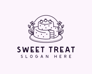 Sweet Birthday Cake logo design