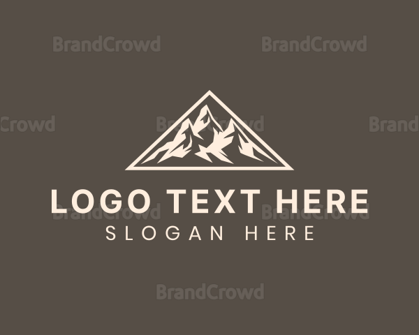 Triangle Outdoor Mountain Logo