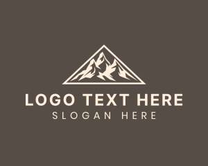 Mountain Climbing - Triangle Outdoor Mountain logo design
