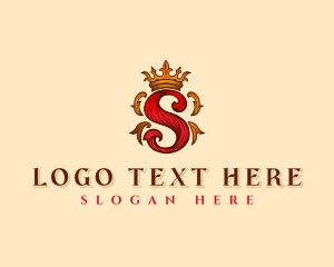 Vip - Elegant Crown Letter S logo design