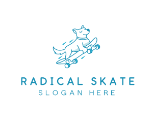 Skateboard - Pet Dog Skateboard logo design