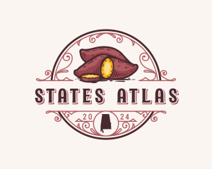 Sweet Potato Alabama logo design