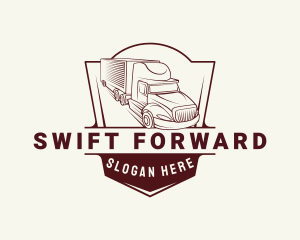 Forwarding Cargo Truck logo design