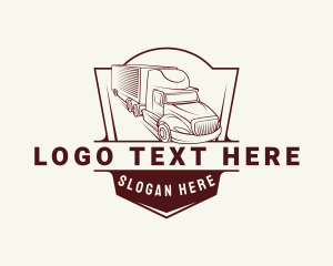 Truckload - Forwarding Cargo Truck logo design
