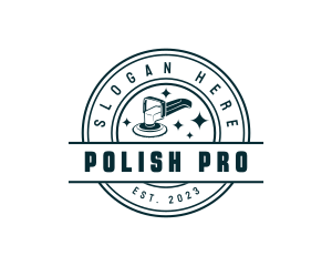 Polish - Polisher Auto Detailing logo design