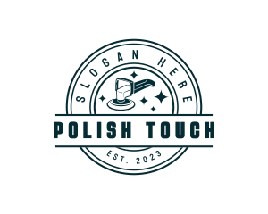 Polish - Polisher Auto Detailing logo design