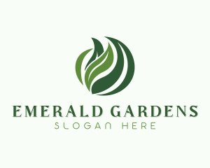 Eco Herbal Garden logo design