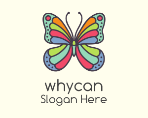 Colorful Pastel Butterfly Logo