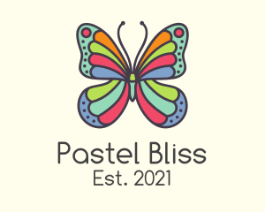 Pastel - Colorful Pastel Butterfly logo design