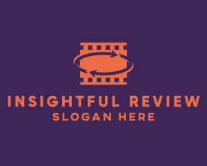 Movie Review Reel logo design