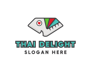 Thailand - Zoo Elephant Heart logo design