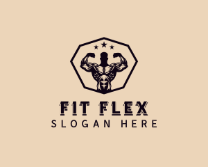 Workout - Weightlifting Gym Workout logo design