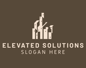 High-rise Building Construction logo design