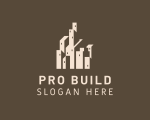 High-rise Building Construction logo design