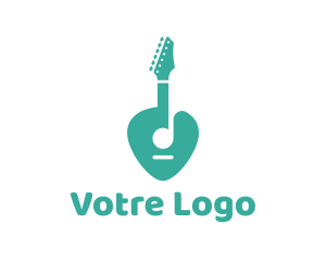 Turquoise Rock Guitar Logo
