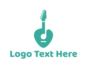 Turquoise Rock Guitar Logo