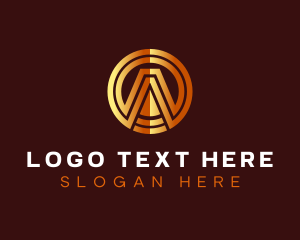 Upmarket - Industrial Startup Consultant Letter A logo design