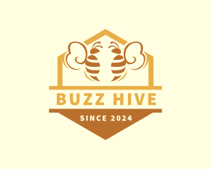 Beekeeping Apiary Hive logo design