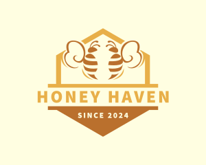 Beekeeping - Beekeeping Apiary Hive logo design