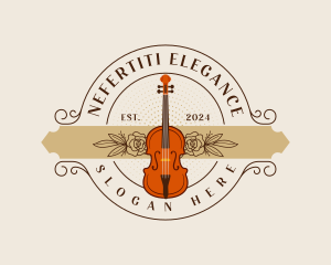 Elegant Cello Musician logo design