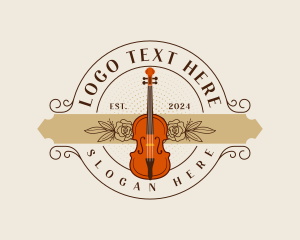 Elegant Cello Musician Logo