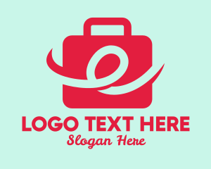 Red - Modern Red Luggage logo design