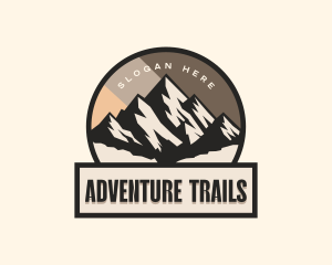 Adventure Mountain Peak logo design