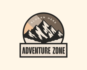 Adventure Mountain Peak logo design