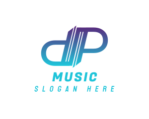 Advertising - Modern Tech Letter DP logo design