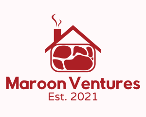 Maroon - Red Meat House logo design